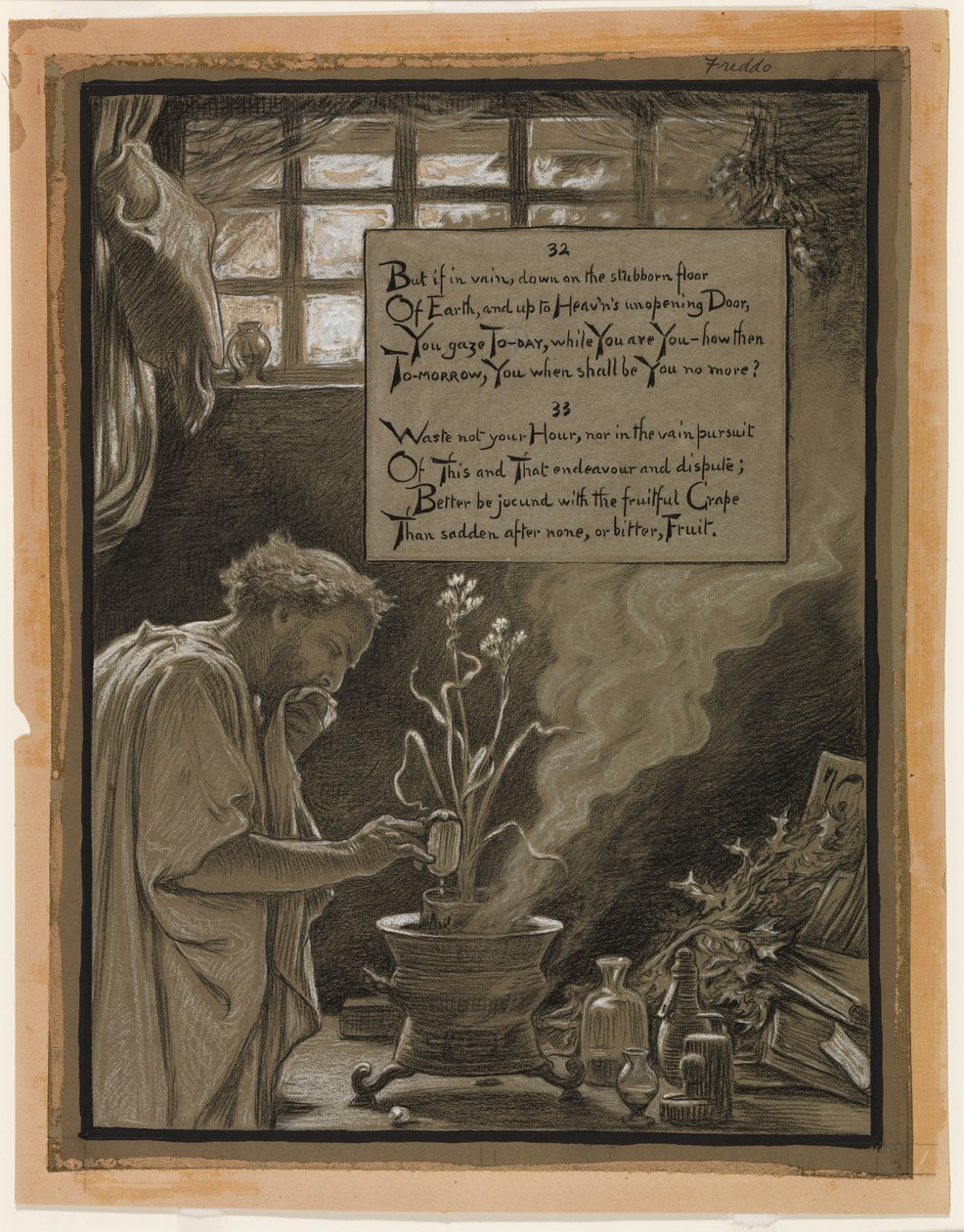 (Ilustração para o Rubáiyát de Omar Khayyám) A busca vã de Elihu Vedder