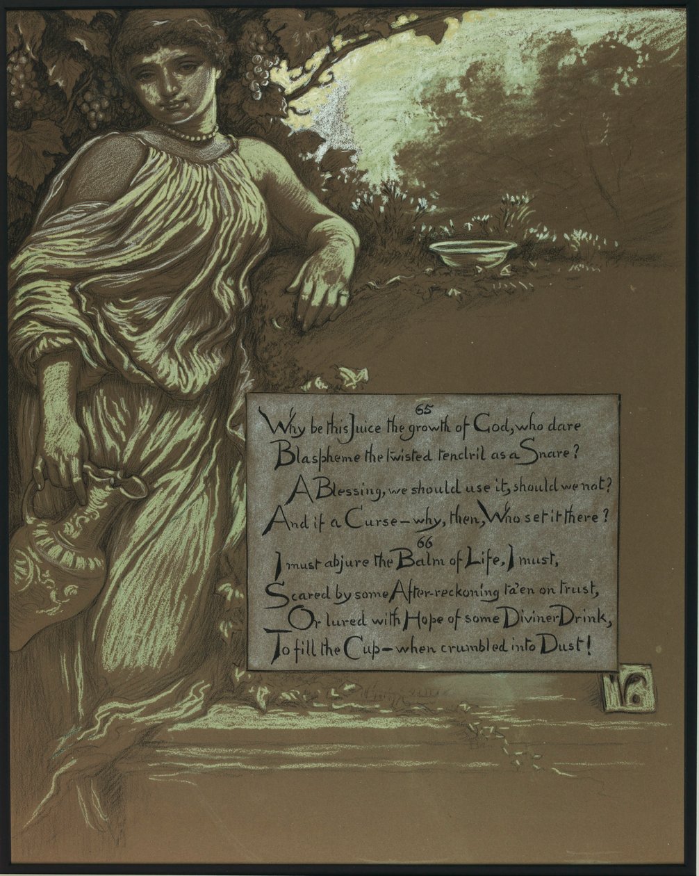 (Ilustração para o Rubáiyát de Omar Khayyám) A videira de Elihu Vedder