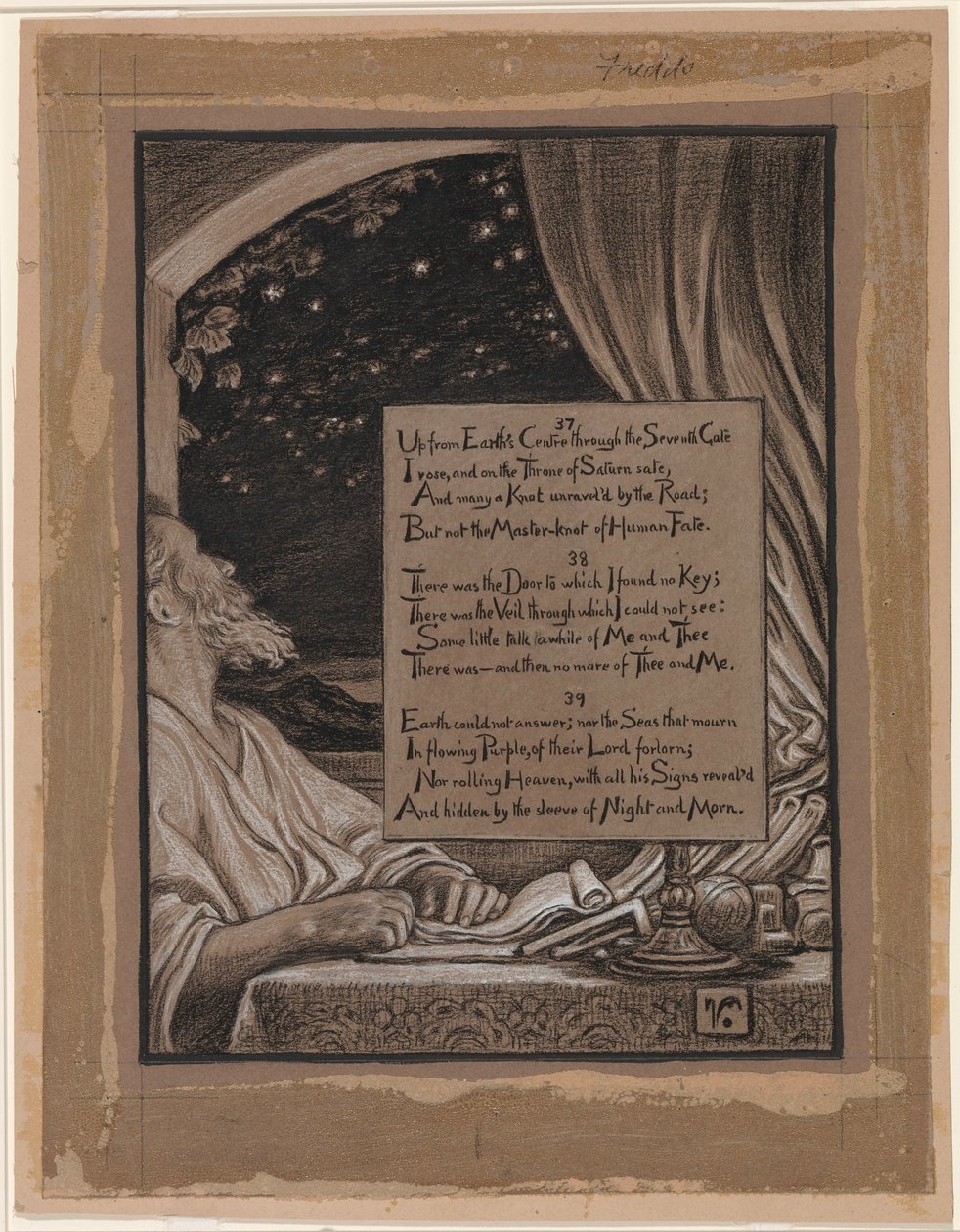 (Ilustração para o Rubáiyát de Omar Khayyám) Perguntas vãs de Elihu Vedder