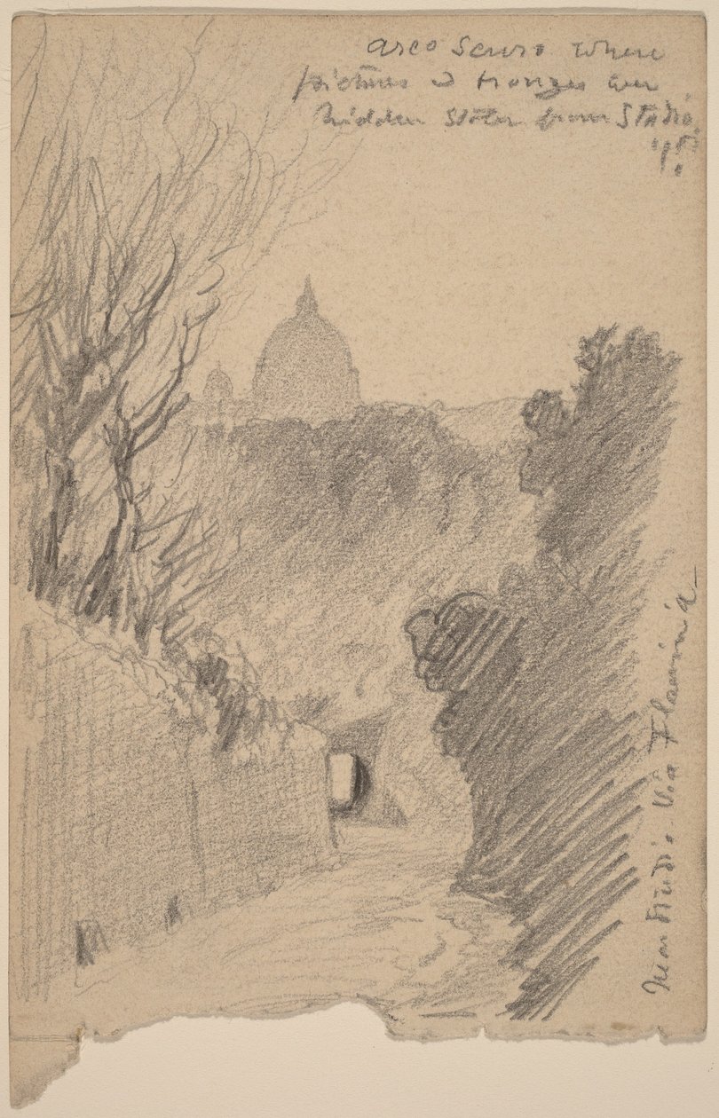 Arco Oscuro — Over the Via Fiaminia de Elihu Vedder