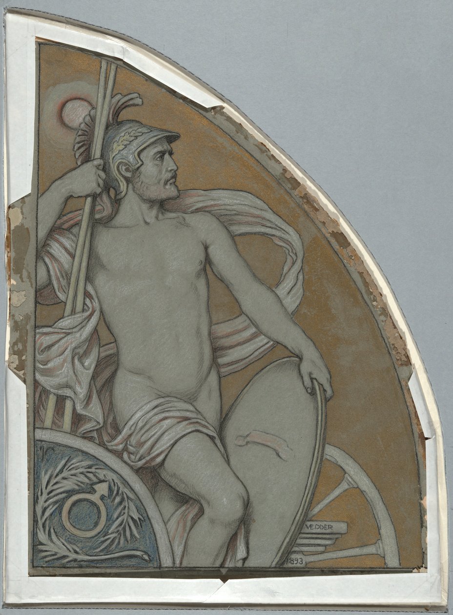 Desenho animado para Marte de Elihu Vedder