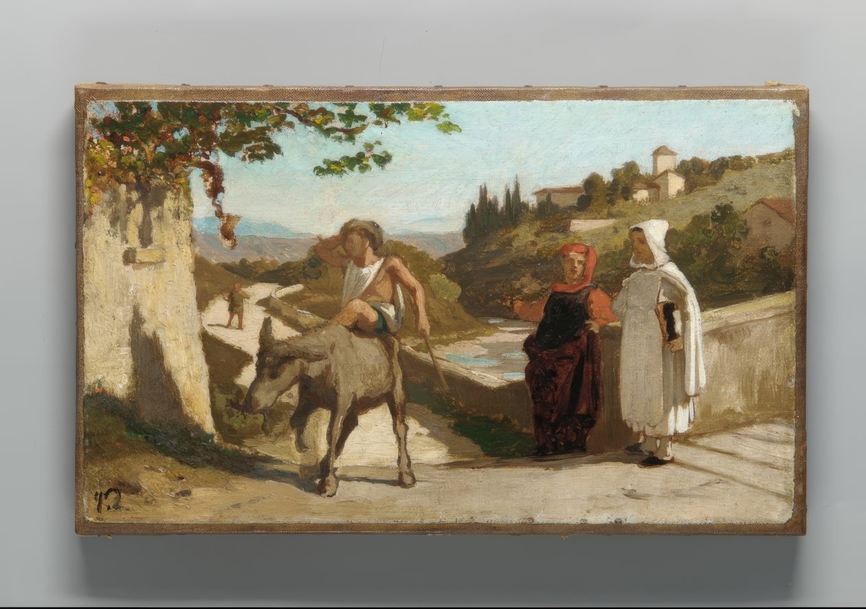 A fábula do moleiro, do seu filho e do burro. de Elihu Vedder