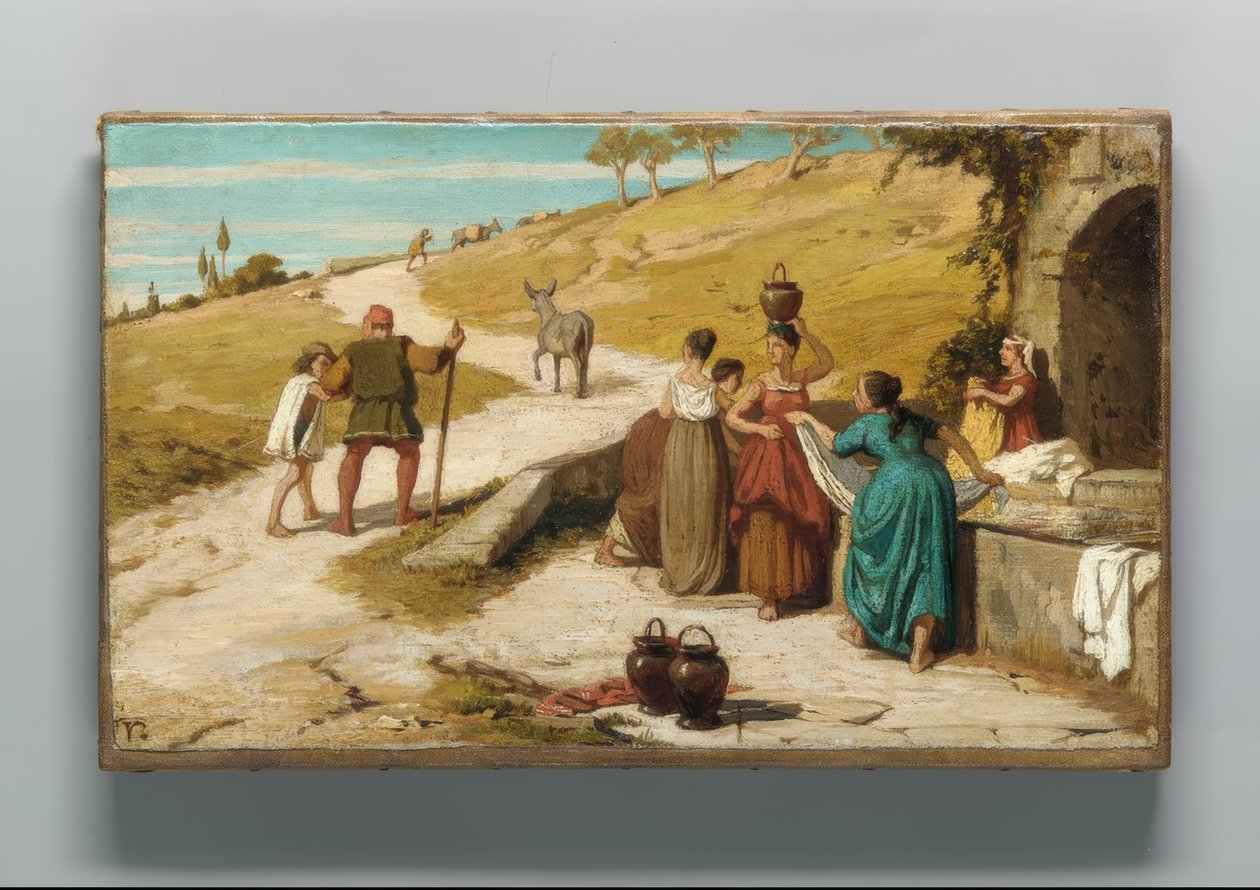 A fábula do moleiro, do seu filho e do burro. de Elihu Vedder