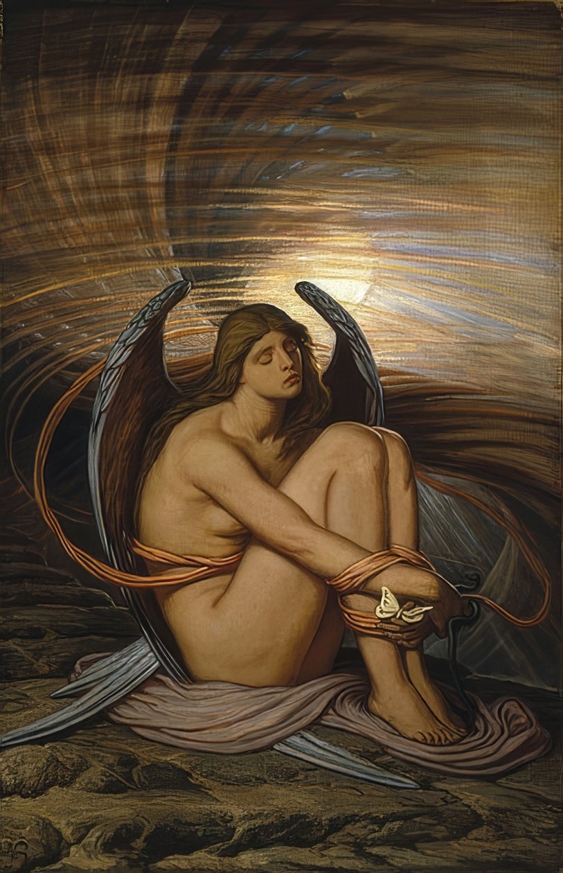 Alma amarrada. 1891-92 de Elihu Vedder