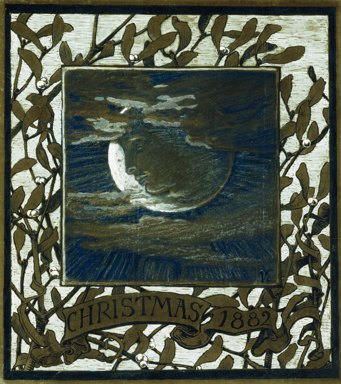 Luna, Natal, 1882, 1882 de Elihu Vedder