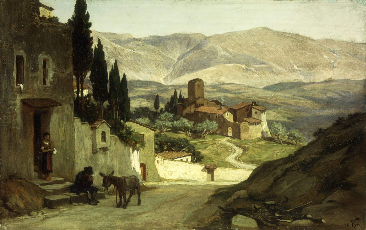Perto de Perugia, 1870 de Elihu Vedder