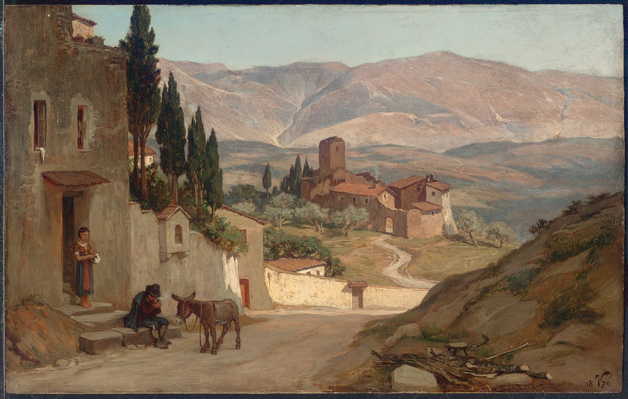 Perto de Perugia, 1870 de Elihu Vedder