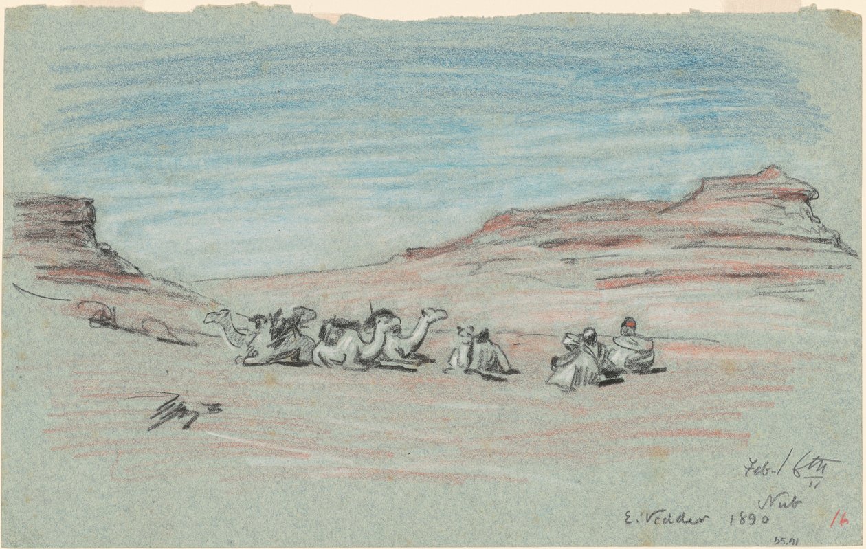 Viagem do Nilo, nº 20, 1890. de Elihu Vedder