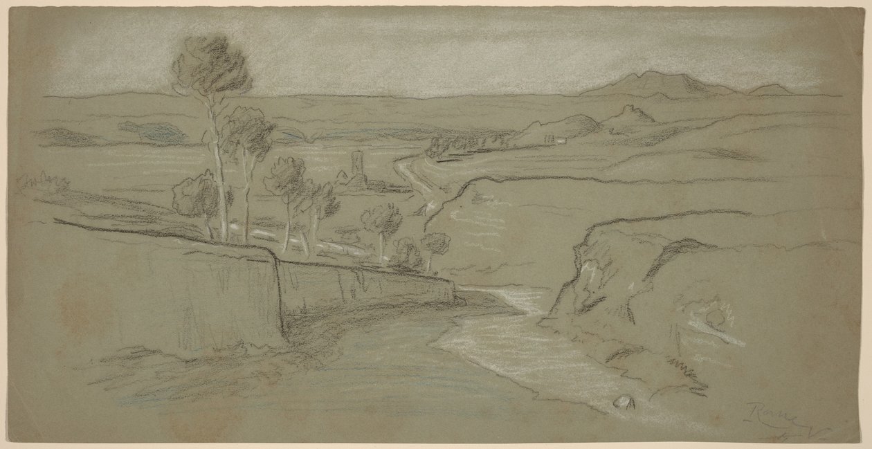 Paisagem romana de Elihu Vedder