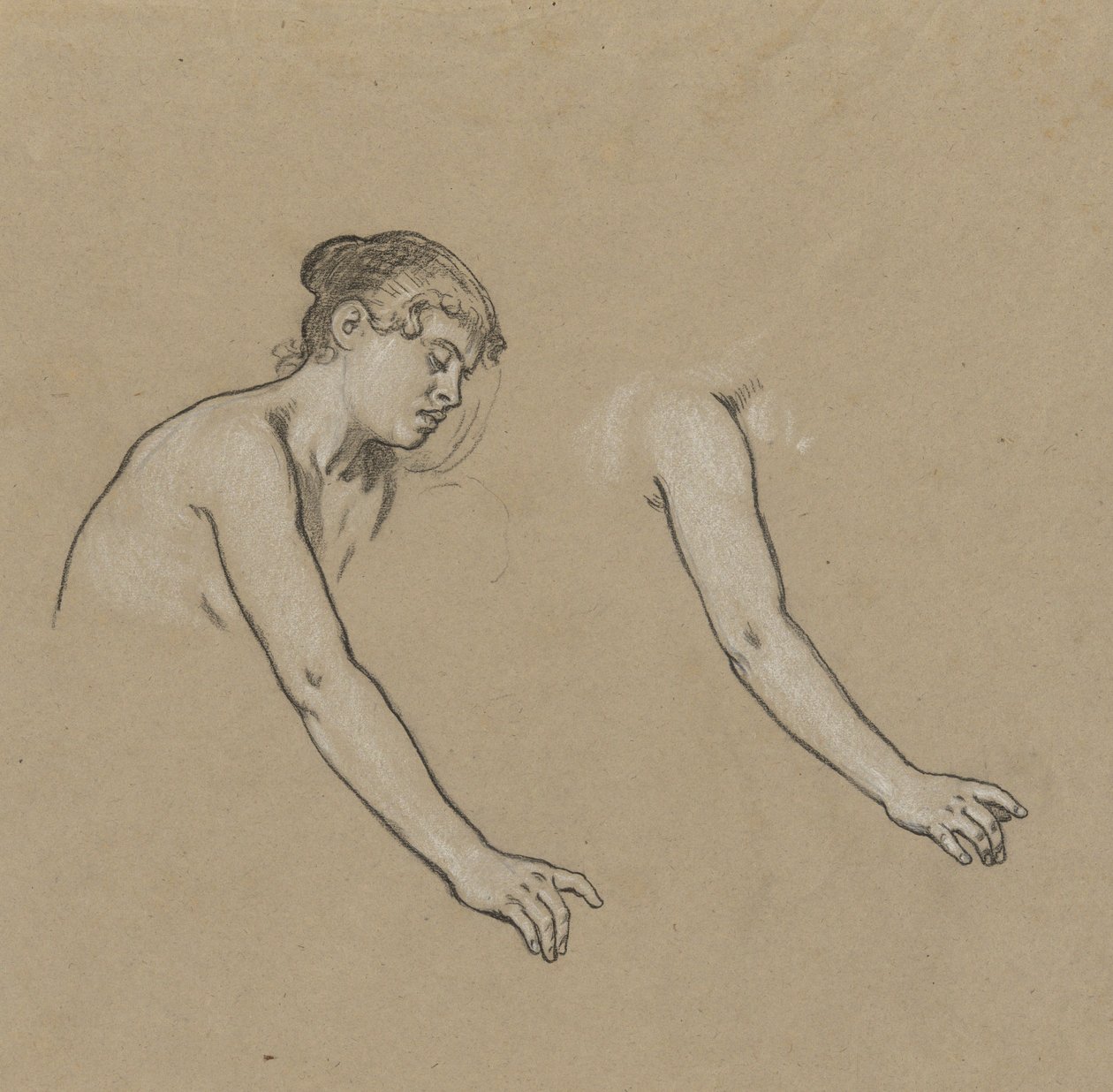 Estudos para Figura de Inverno de Elihu Vedder