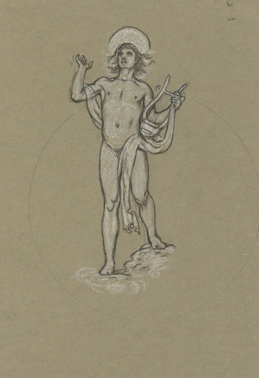 Estudo para Apolo de Elihu Vedder