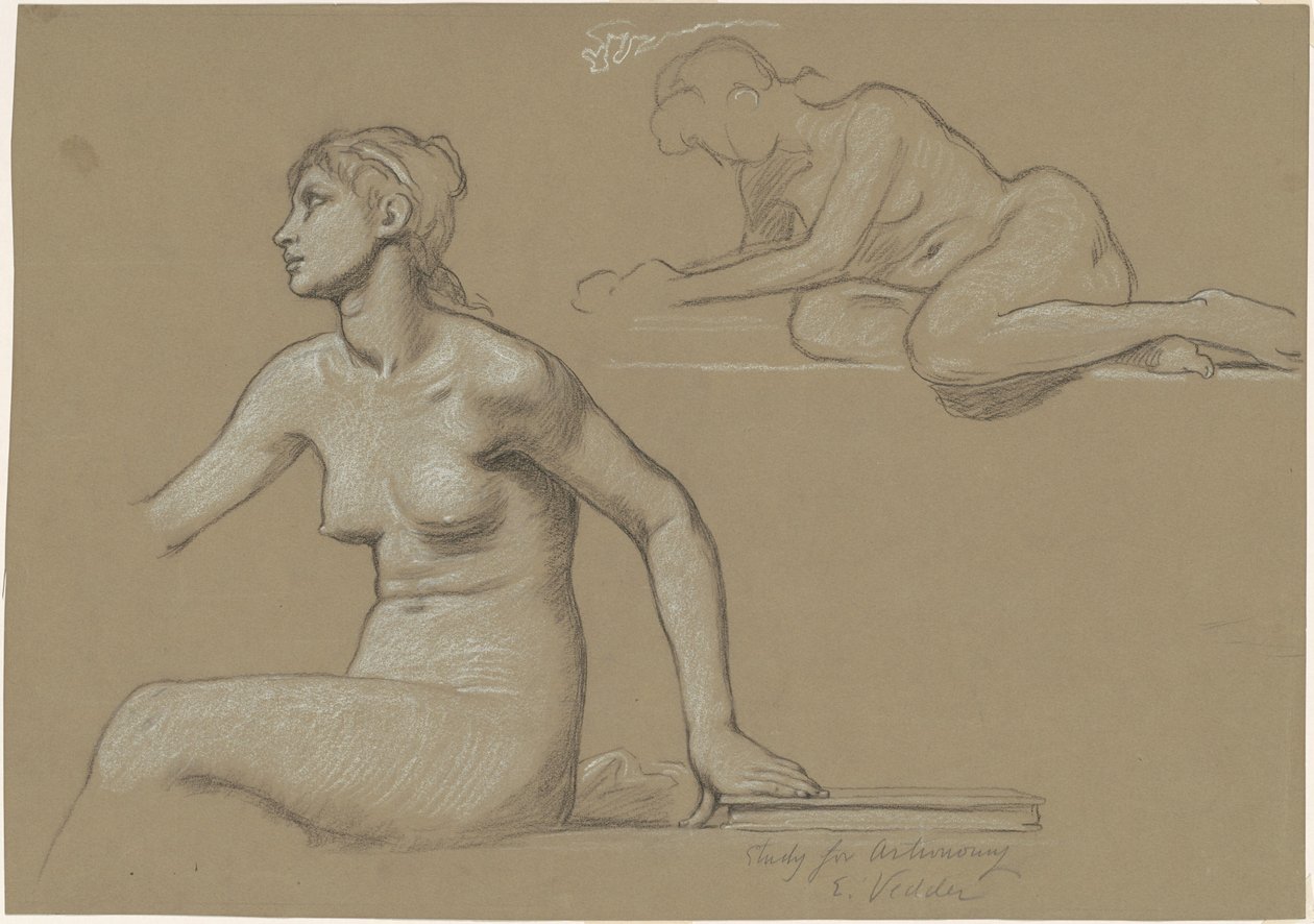Estudo para "Astronomia" de Elihu Vedder