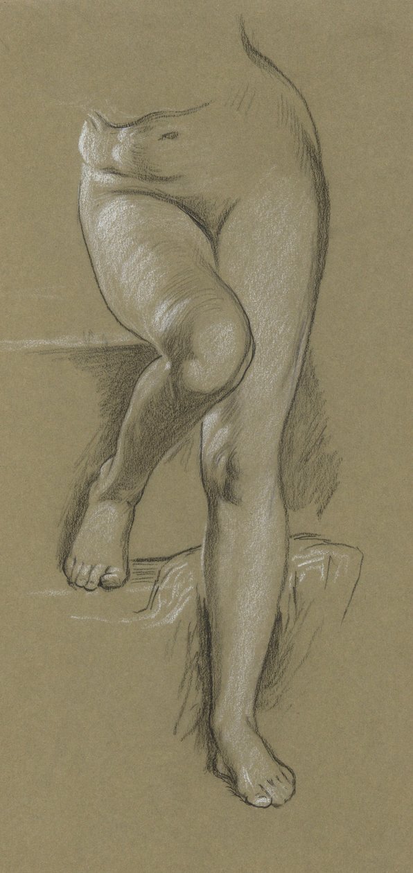 Estudo para Figura da Fortuna. Mantelpiece de Elihu Vedder