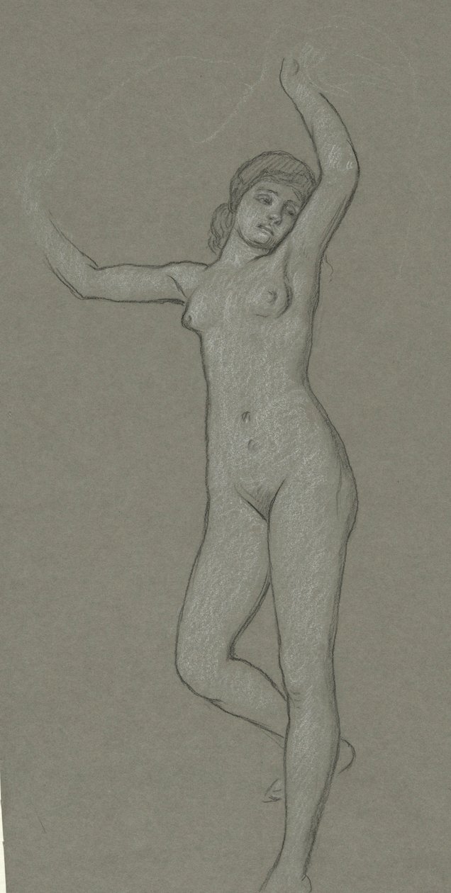 Estudo para Figura de Luna de Elihu Vedder
