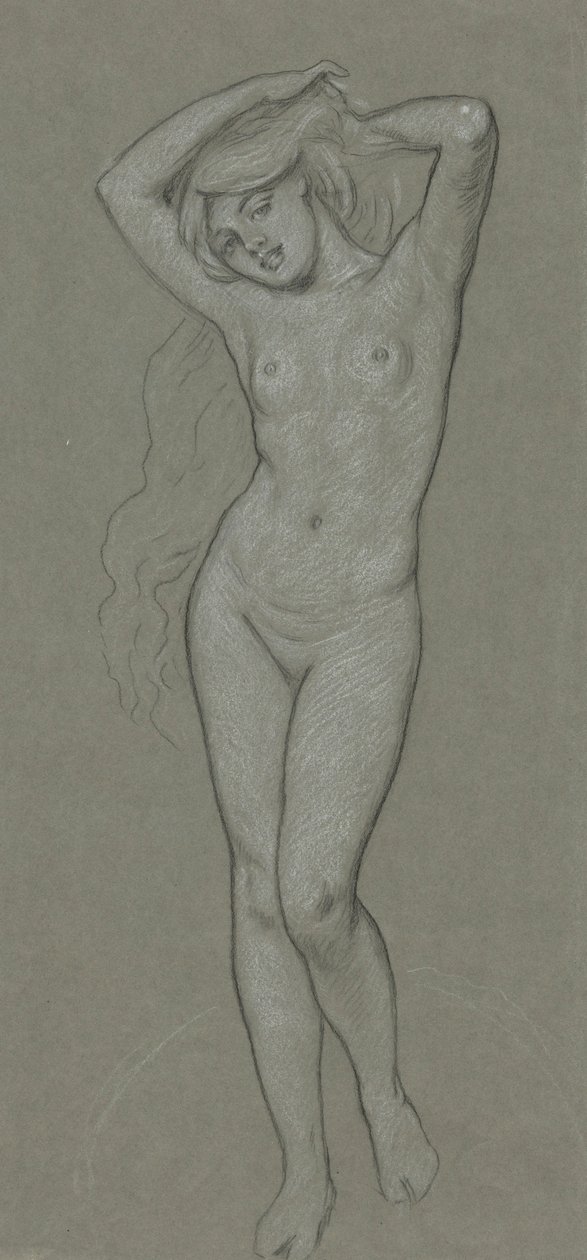 Estudo para Figura de Vénus de Elihu Vedder
