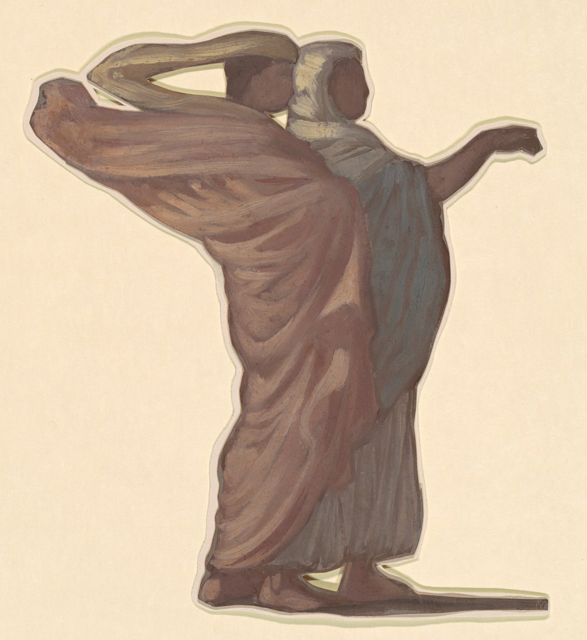Estudo para "Banho de Meninas Gregas" de Elihu Vedder