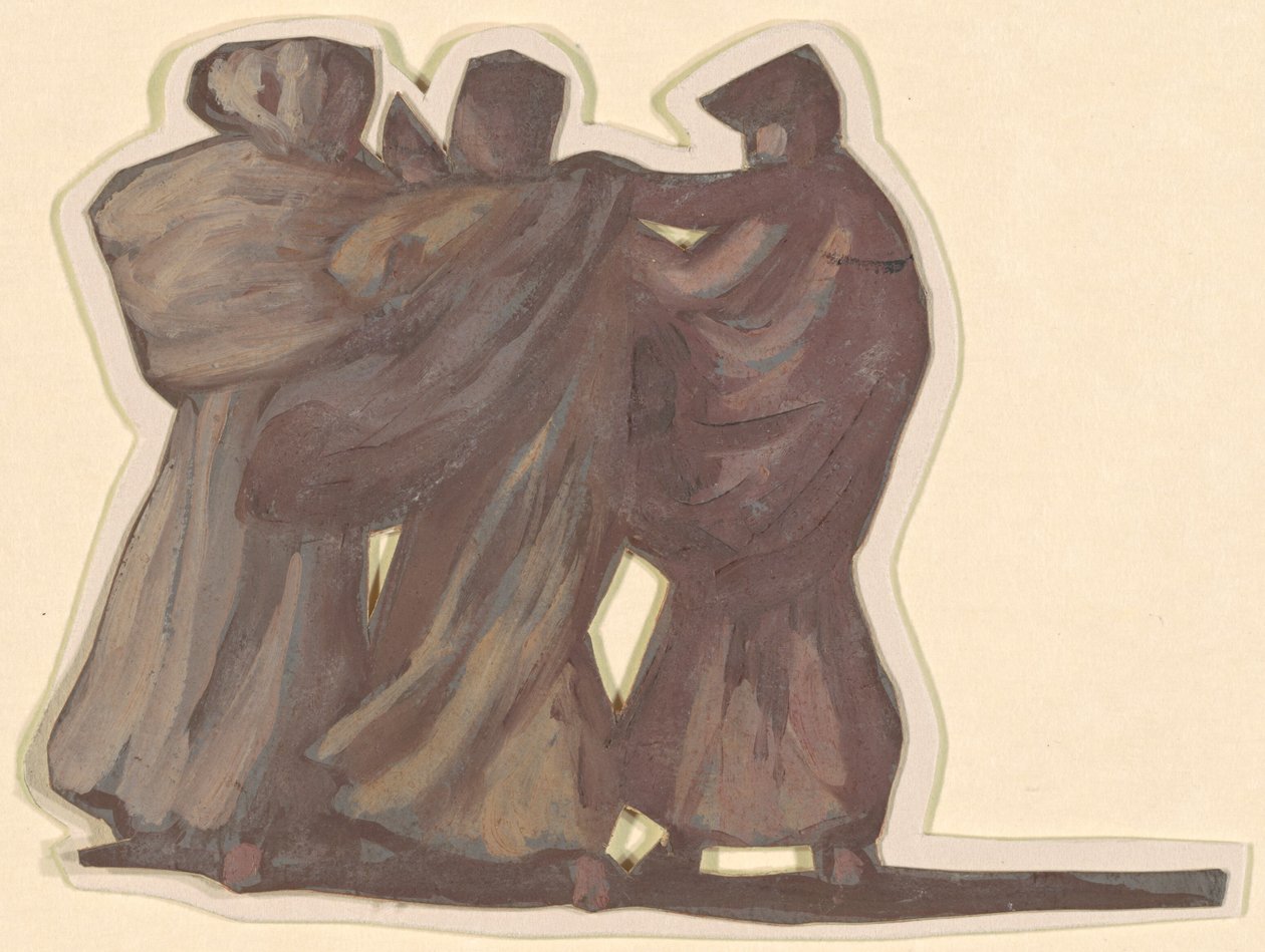 Estudo para "Banho de Meninas Gregas" de Elihu Vedder