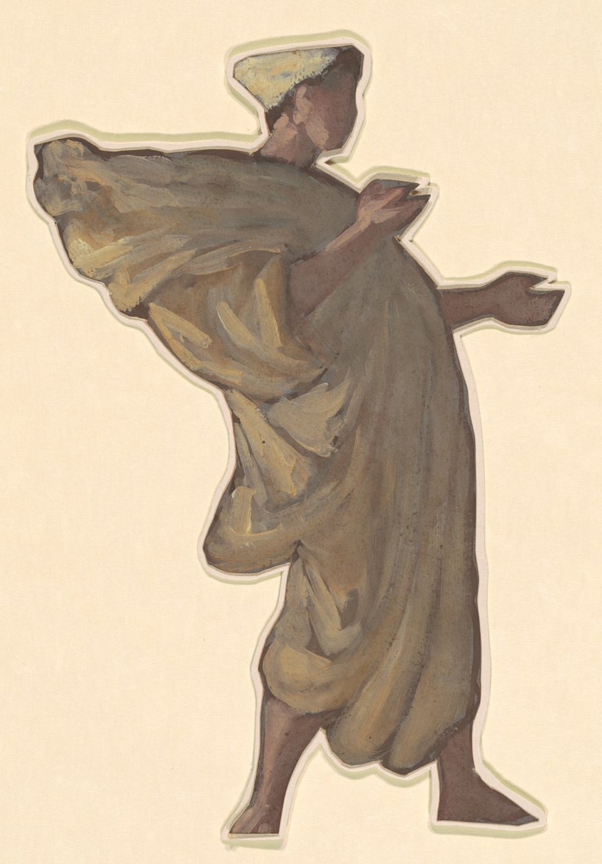 Estudo para "Banho de Meninas Gregas" de Elihu Vedder