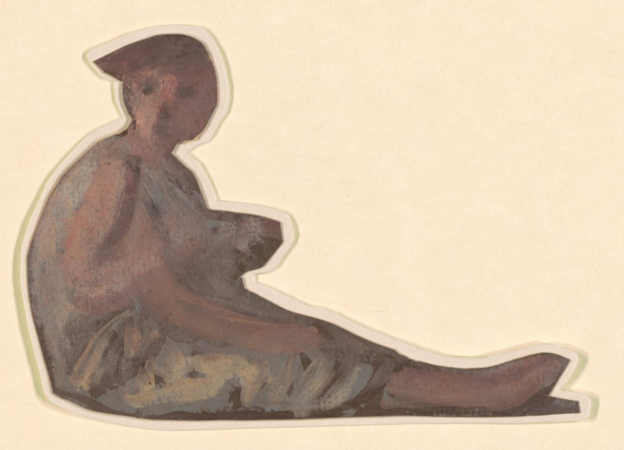Estudo para "Banho de Meninas Gregas" de Elihu Vedder