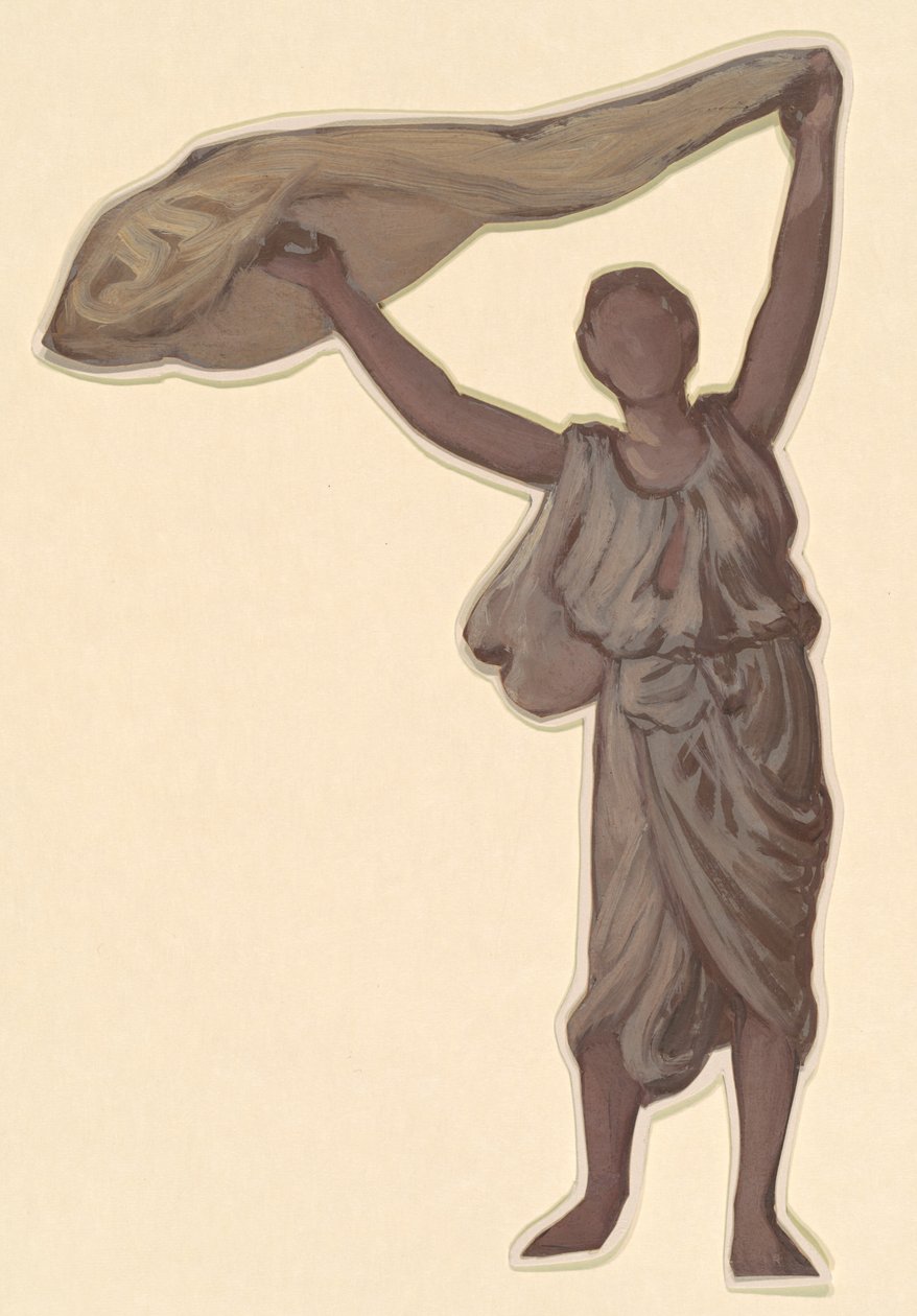 Estudo para "Banho de Meninas Gregas" de Elihu Vedder