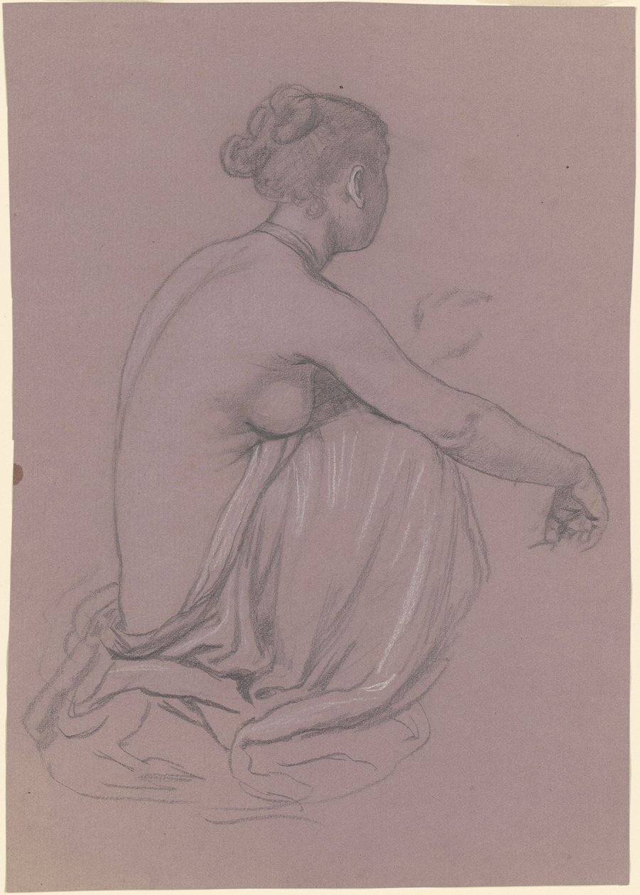 Estudo para "Banho de Meninas Gregas" de Elihu Vedder