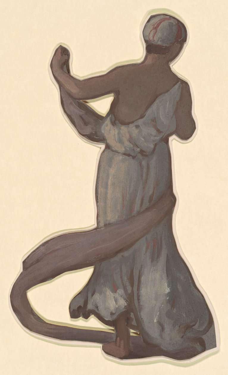 Estudo para "Banho de Meninas Gregas" de Elihu Vedder