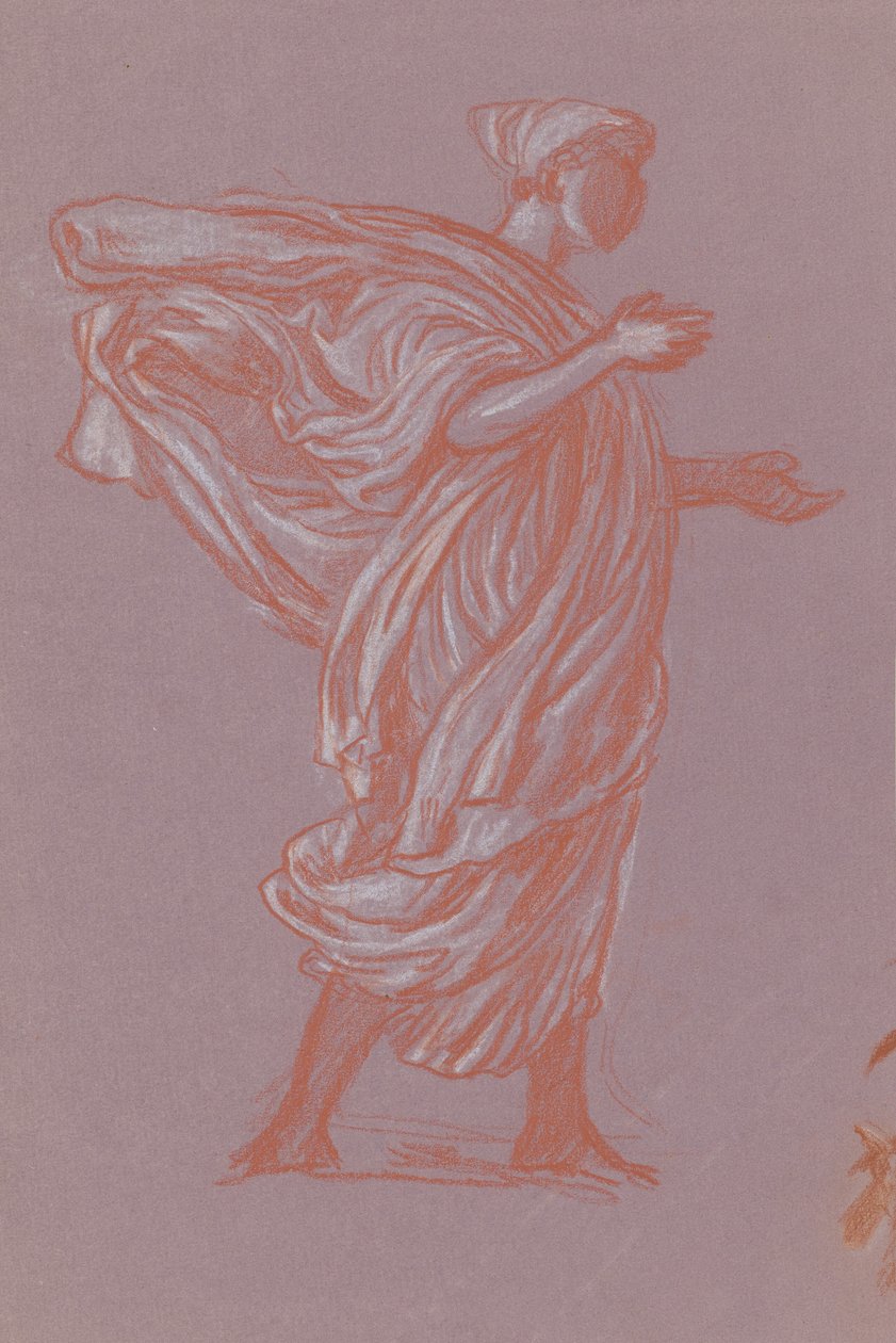 Estudo para banho de meninas gregas, c. 1872. de Elihu Vedder