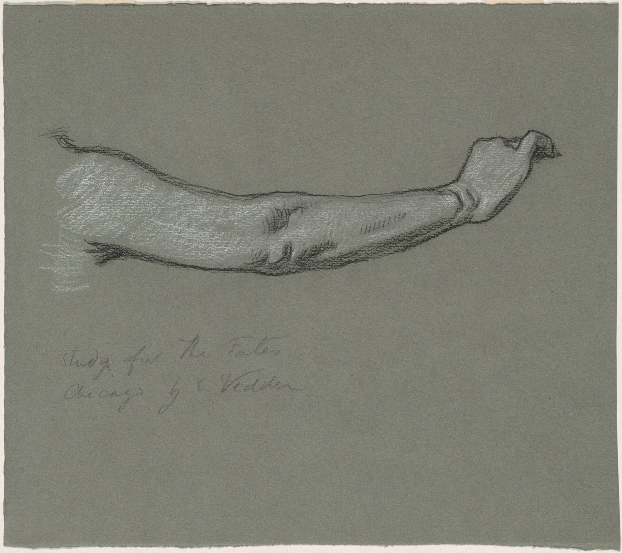 Estudo para "The Fates Gathering in the Stars" de Elihu Vedder