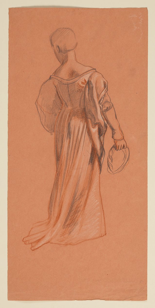 Estudo para "Procissão de casamento" de Elihu Vedder