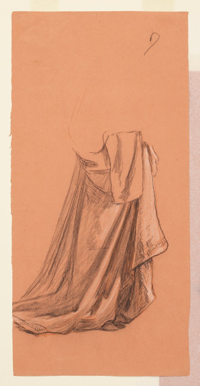 Estudo para "Procissão de casamento" de Elihu Vedder