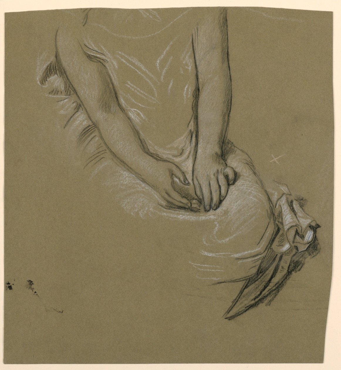 Estudo de modelo feminino de Elihu Vedder