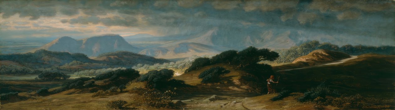 Tempestade na Úmbria de Elihu Vedder