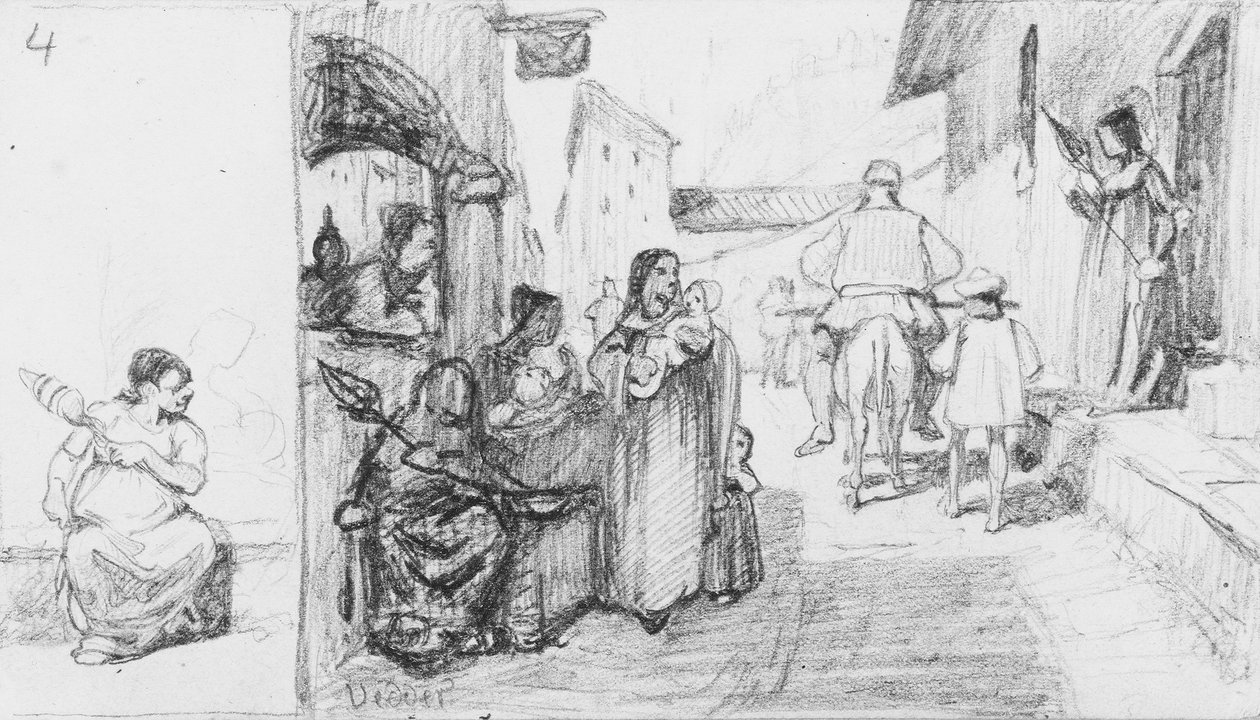 A fábula do moleiro, do seu filho e do burro, n.º 4 de Elihu Vedder