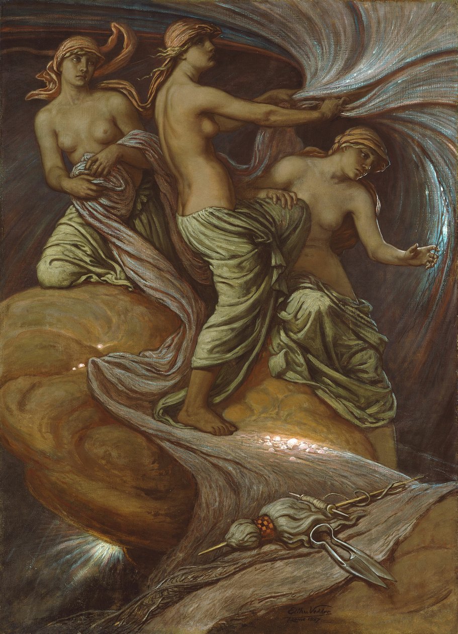 Os Destinos Reunidos nas Estrelas, 1887. de Elihu Vedder