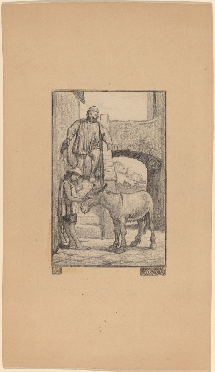 O Filho e o Burro de Elihu Vedder