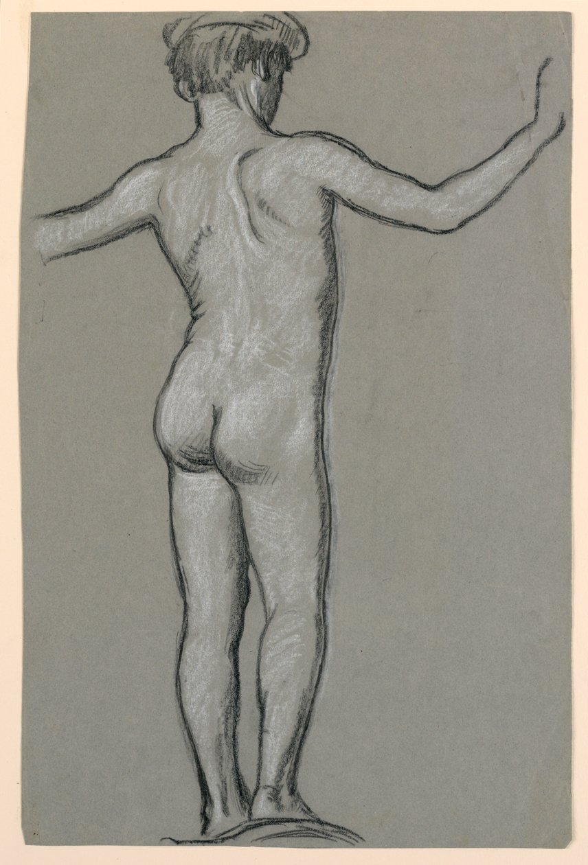 estudo de figura para um projeto de fonte de Elihu Vedder