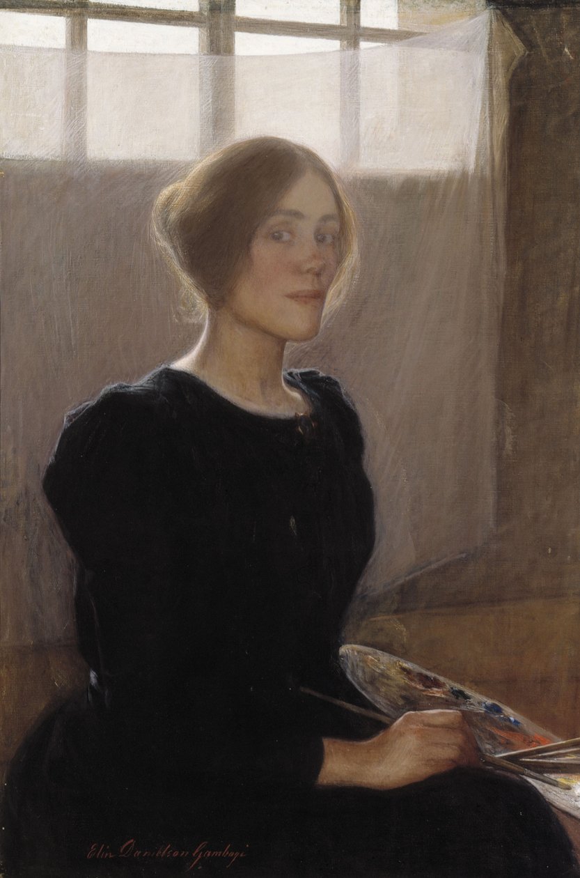 Auto-retrato de Elin Danielson Gambogi