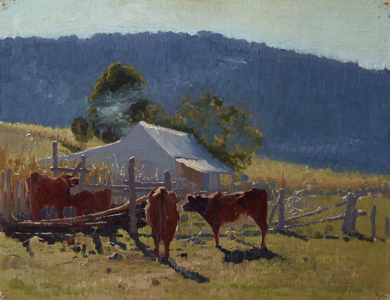 Tempo de Ordenha (Vale de Araluen) de Elioth Gruner