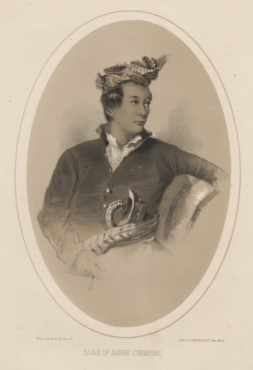 Rajah de Jahore (Singapura), 1855 de Eliphalet Brown