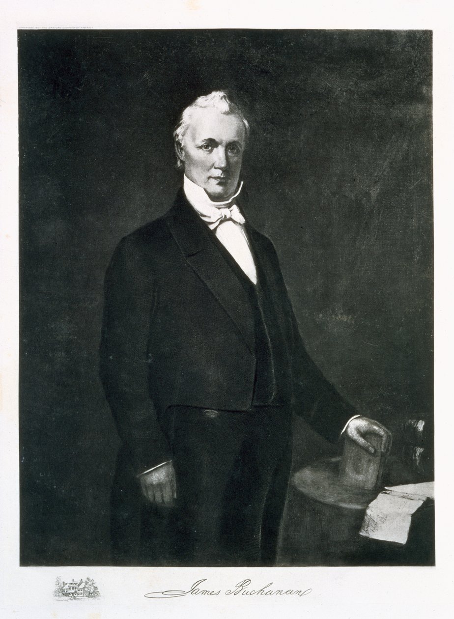 James Buchanan, 15º Presidente dos Estados Unidos da América (fotogravura) de Eliphalet Frazer Andrews