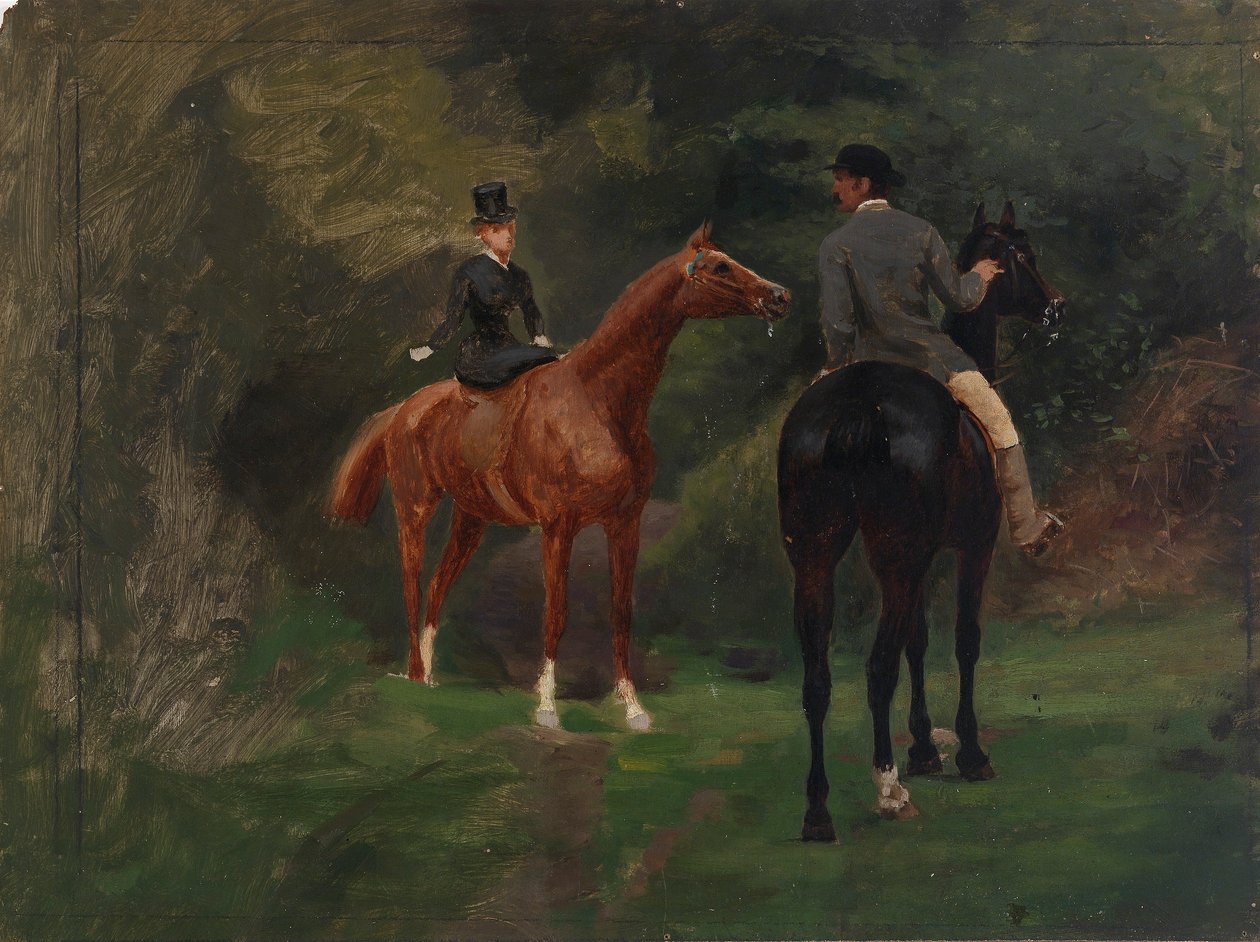 Figuras a cavalo de Eliphalet Fraser Andrews