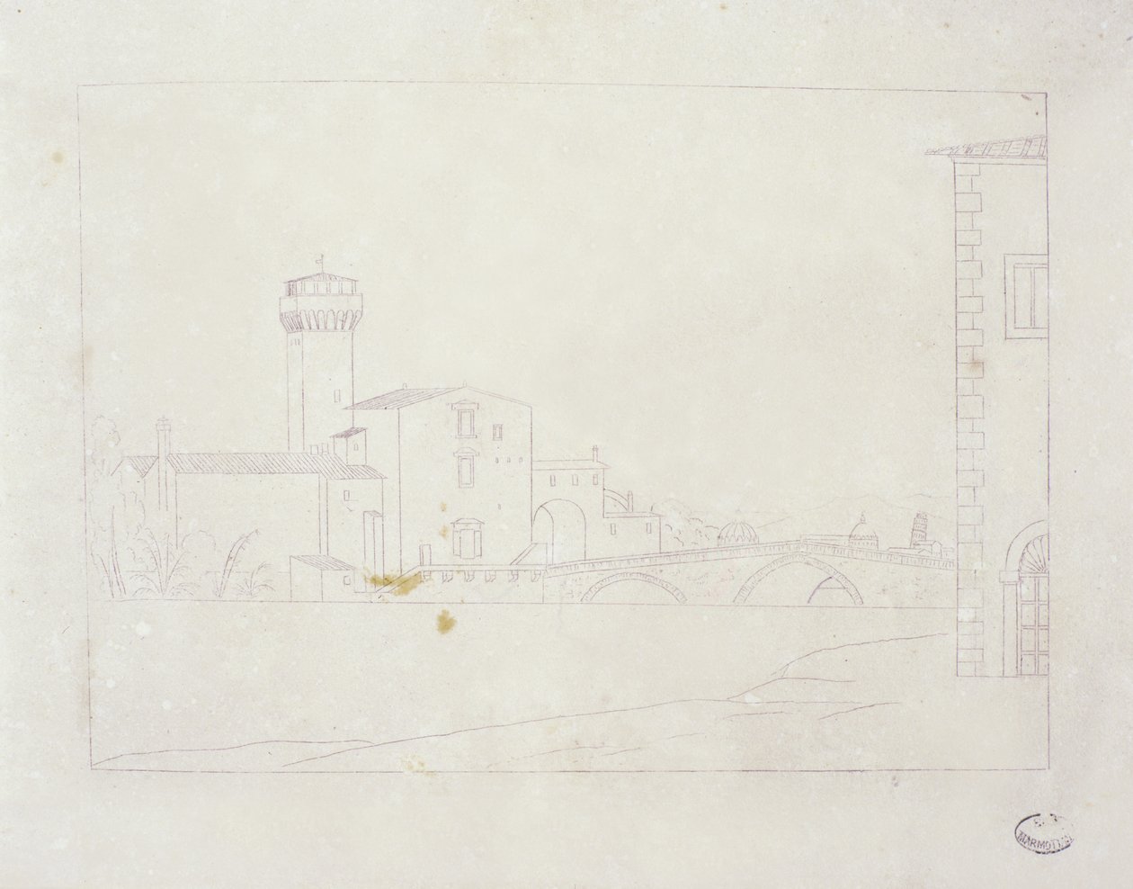 Ponte sobre o rio Arno, em Pisa de Elisa Bonaparte