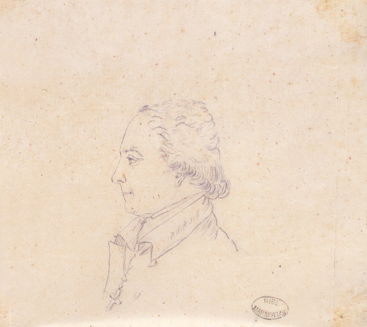 Desenho de um prelado de Elisa Bonaparte