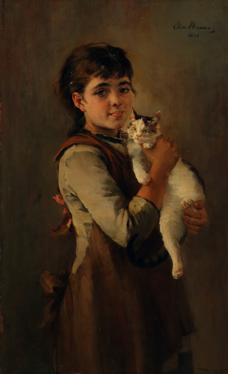 Dois gatinhos de Elisa Baronin von Ransonnet Villez Nemes
