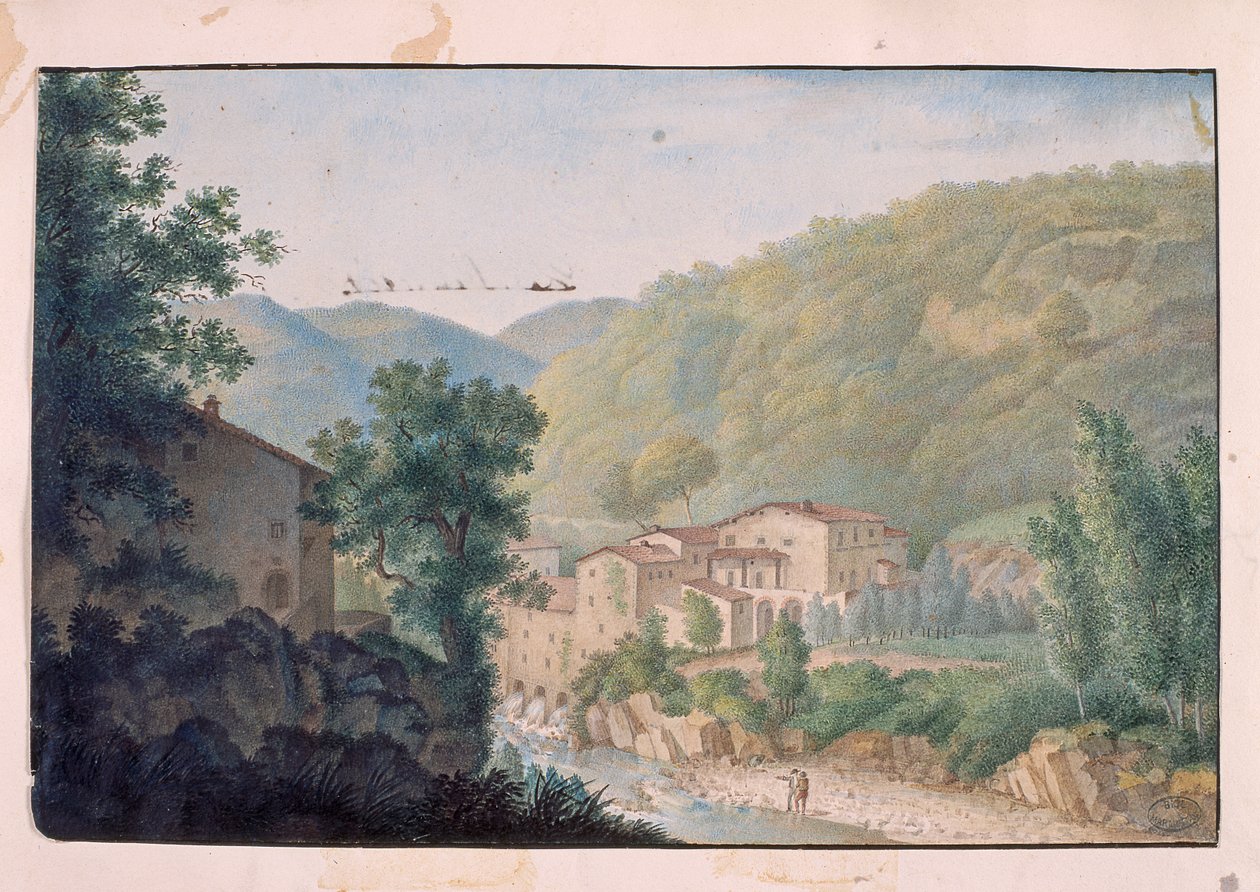 Paisagem montanhosa de Elisa Bonaparte