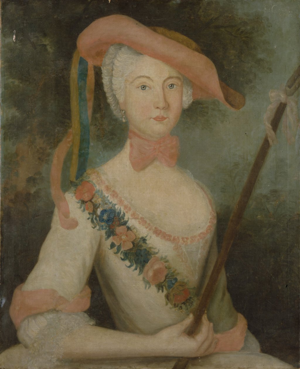 Auto-retrato, c.1725-40 de Elisabeth Christine of Brunswick Bevern