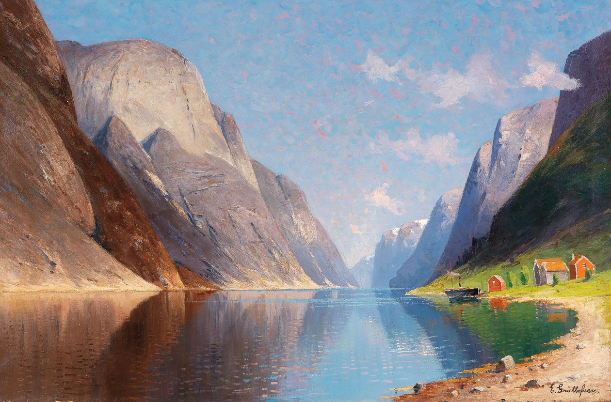 Paisagem fiorde de Elisabeth Grüttefien Kiekebusch