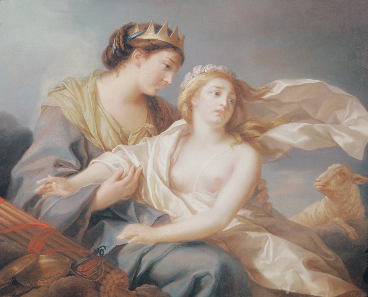 Inocência refugia-se nos braços da justiça de Elisabeth Louise Vigee Lebrun