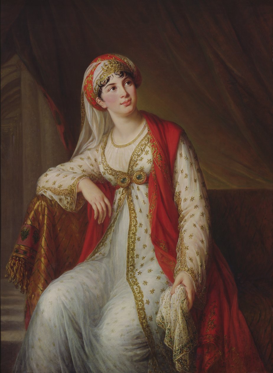 Madame Giuseppina Grassini (1773-1850) no papel do Zaire, 1805 de Elisabeth Louise Vigee Lebrun