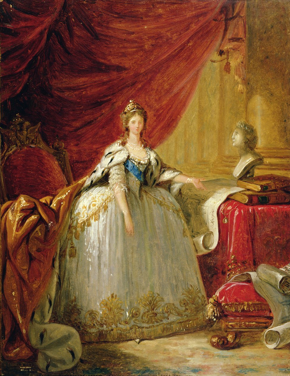 Retrato da viúva czarina Maria Feodorovna (1759-1828) de Elisabeth Louise Vigee Lebrun